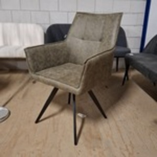 4x Eetkamerstoel, draaibaar, Groen